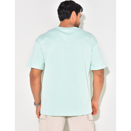 T-shirt coeur brodé