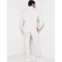 Ensemble pantalon et chemise manches longues