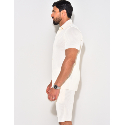 Ensemble short et chemise côtelé Ensemble short et chemise côtelé