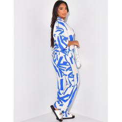 Ensemble léger imprimé pantalon et chemise Ensemble léger imprimé pantalon et chemise