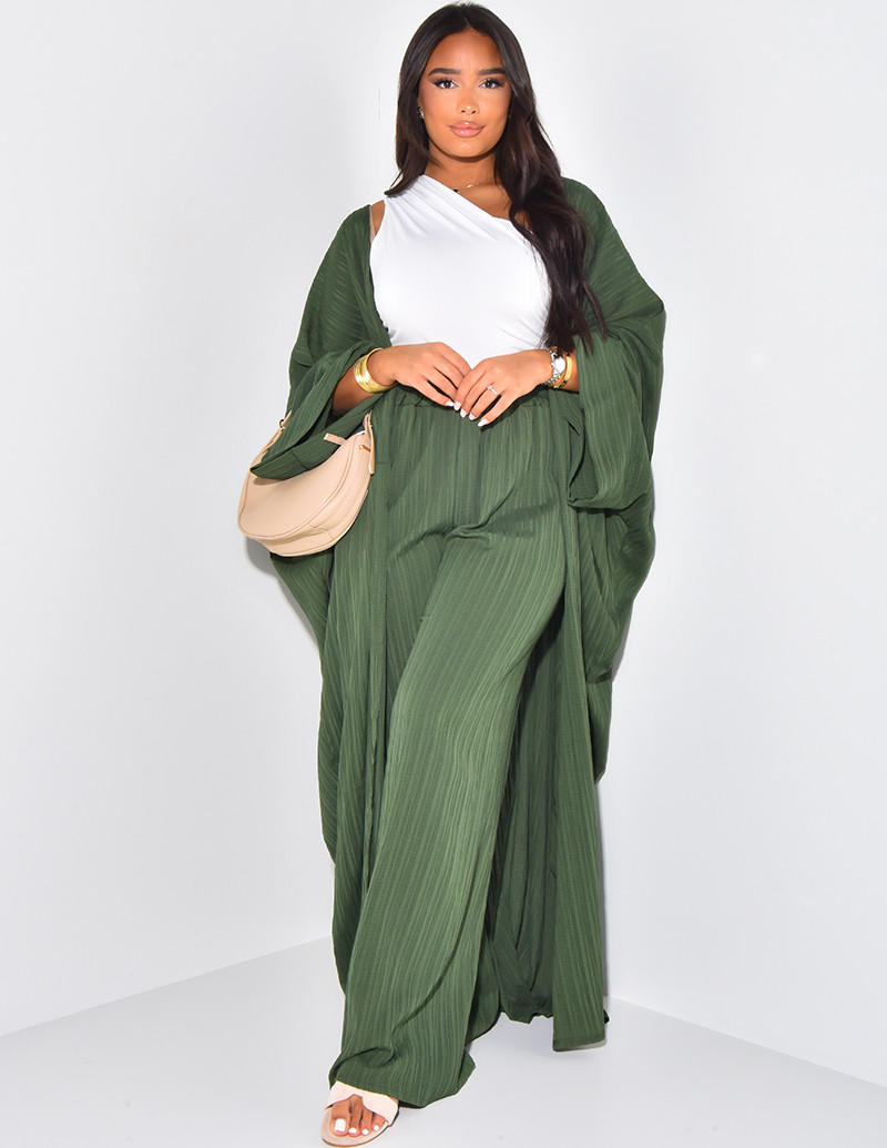 Long vest and pants set