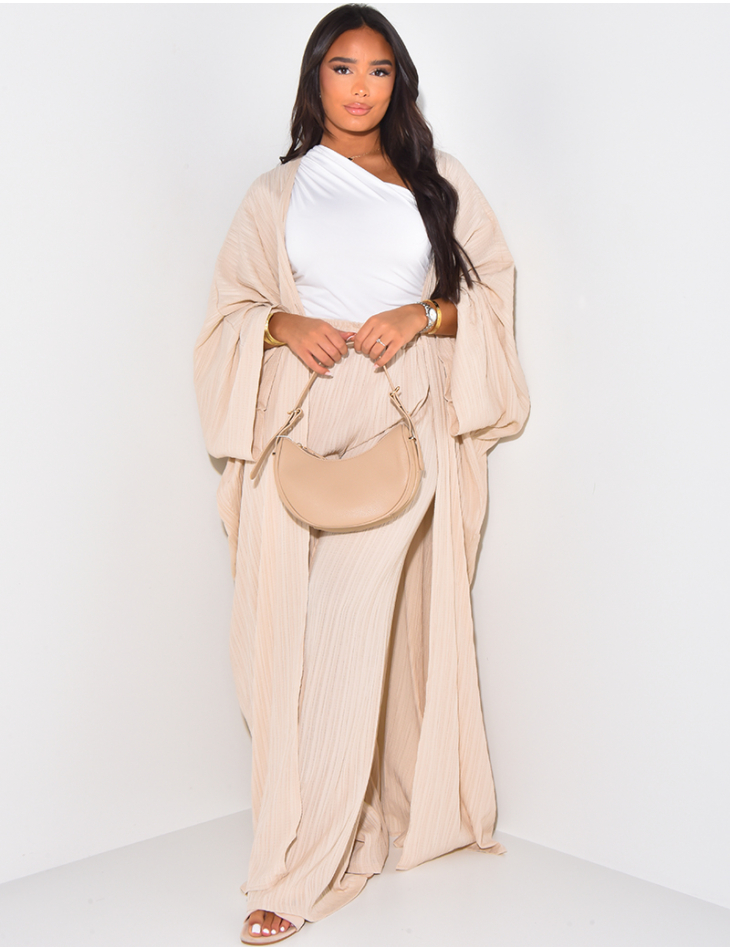 Long vest and pants set