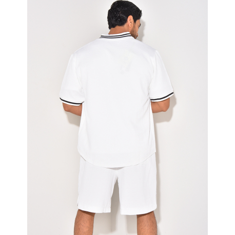 Ensemble short et chemise lettre E
