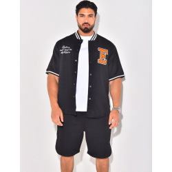 Ensemble short et chemise lettre E