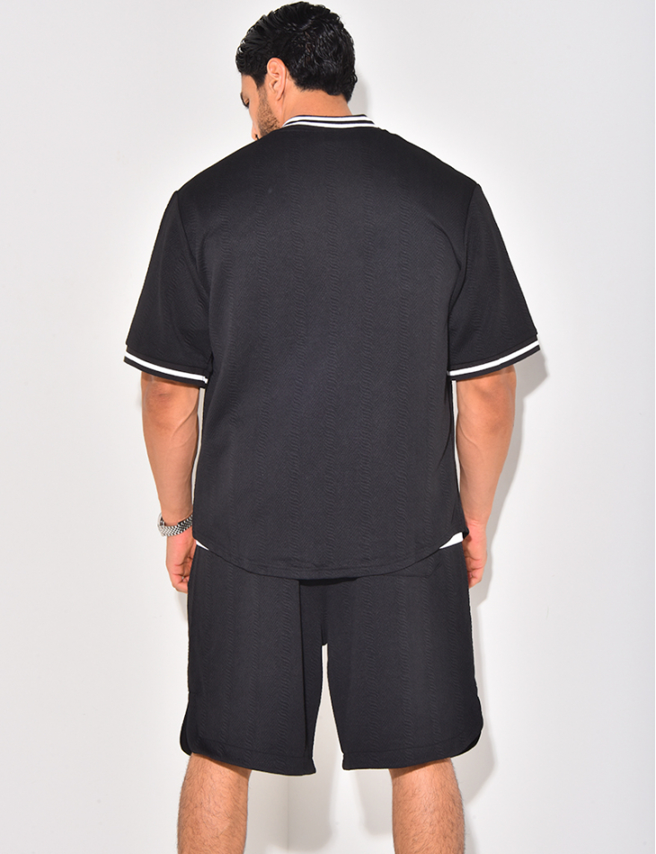 Ensemble short et chemise lettre E