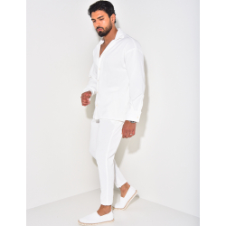 Ensemble pantalon et chemise texturé Ensemble pantalon et chemise texturé