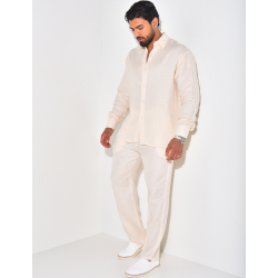 Ensemble pantalon et chemise en lin Ensemble pantalon et chemise en lin