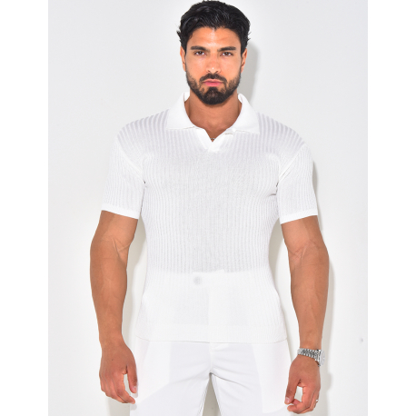 Polo côtelé cintré Polo côtelé cintré