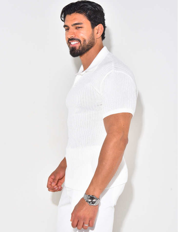 Polo côtelé cintré Polo côtelé cintré