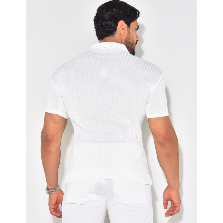 Polo côtelé cintré Polo côtelé cintré