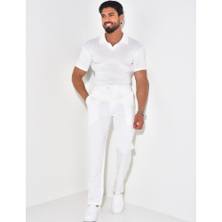 Polo côtelé cintré Polo côtelé cintré