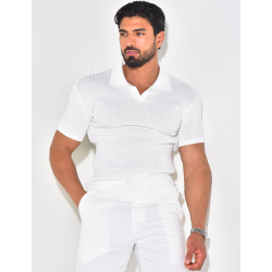 Polo côtelé cintré Polo côtelé cintré