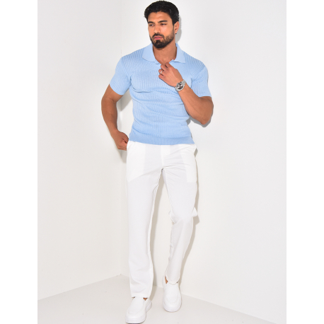 Polo côtelé cintré Polo côtelé cintré