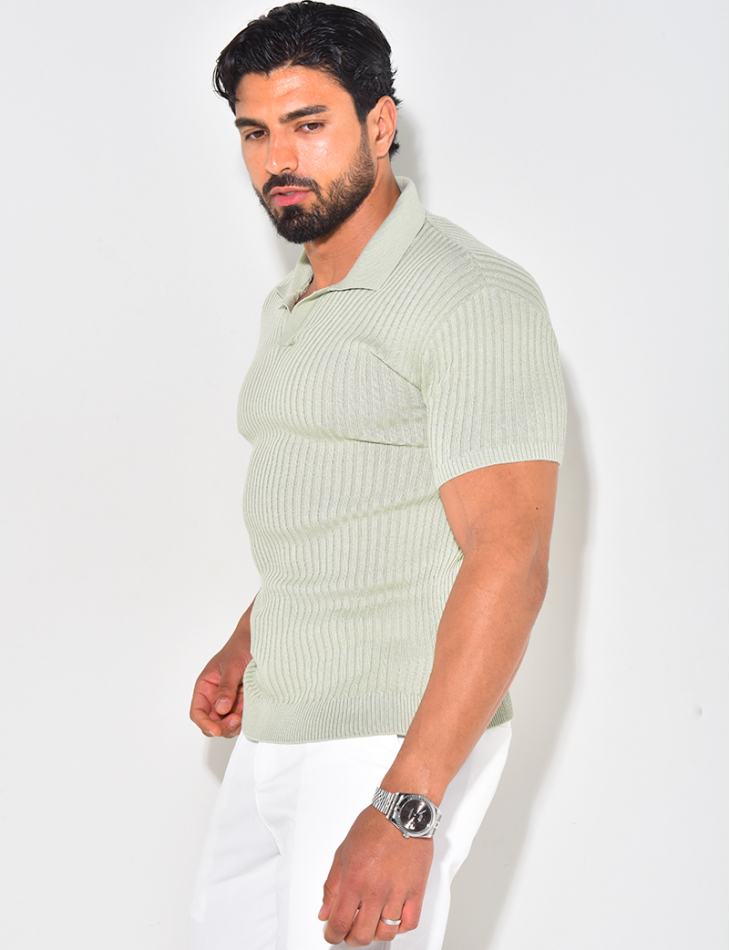 Polo côtelé cintré Polo côtelé cintré
