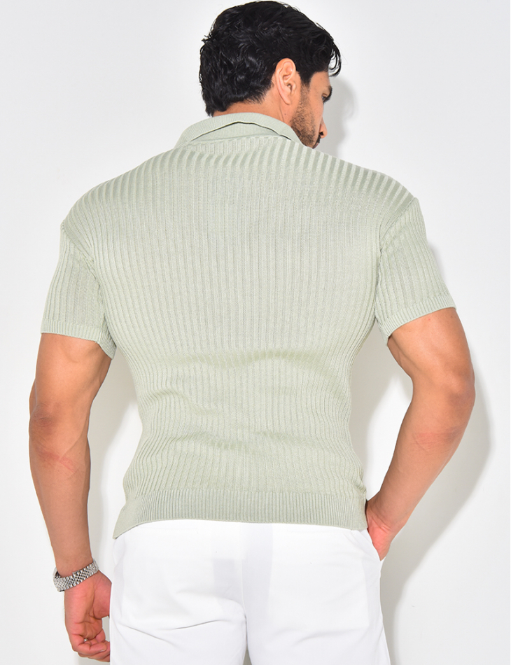 Polo côtelé cintré Polo côtelé cintré