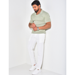 Polo côtelé cintré Polo côtelé cintré