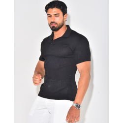 Polo côtelé cintré