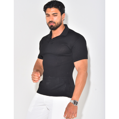 Polo côtelé cintré