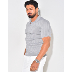 Polo côtelé cintré Polo côtelé cintré