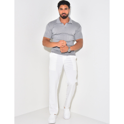 Polo côtelé cintré Polo côtelé cintré