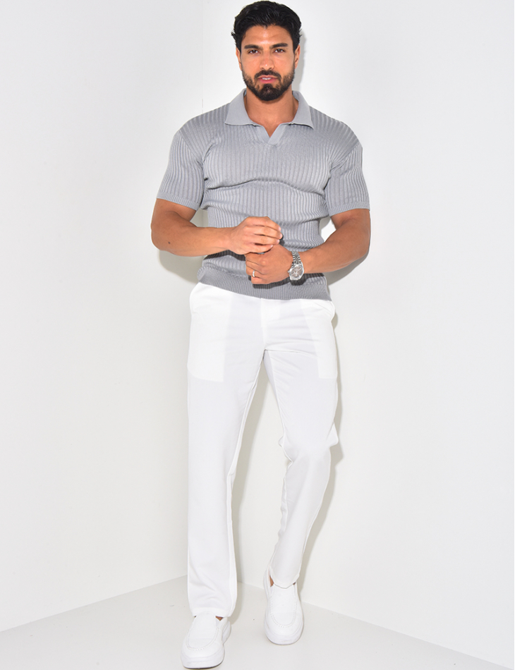 Polo côtelé cintré Polo côtelé cintré