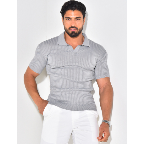 Polo côtelé cintré Polo côtelé cintré