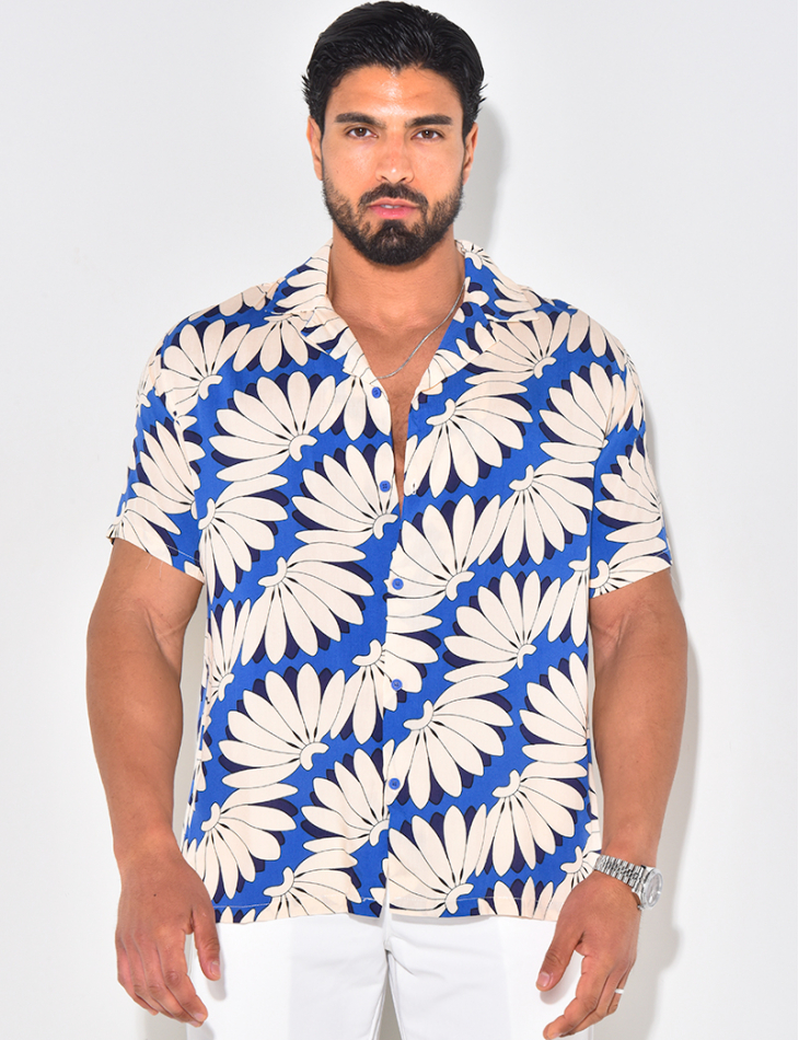 Chemise manches courtes à motifs Chemise manches courtes à motifs