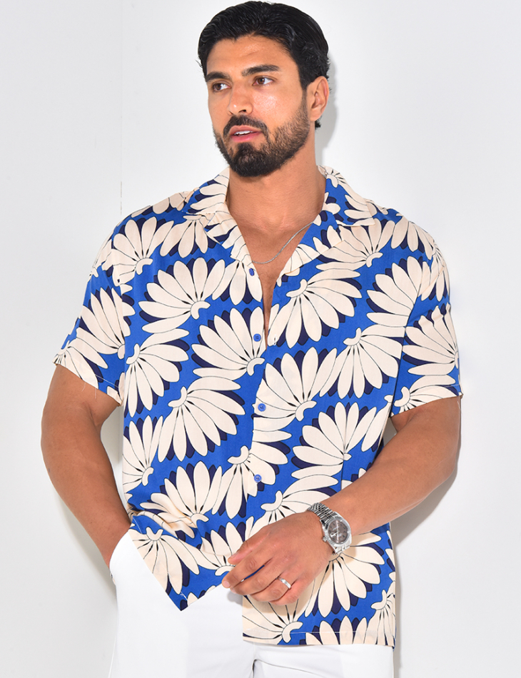 Chemise manches courtes à motifs Chemise manches courtes à motifs