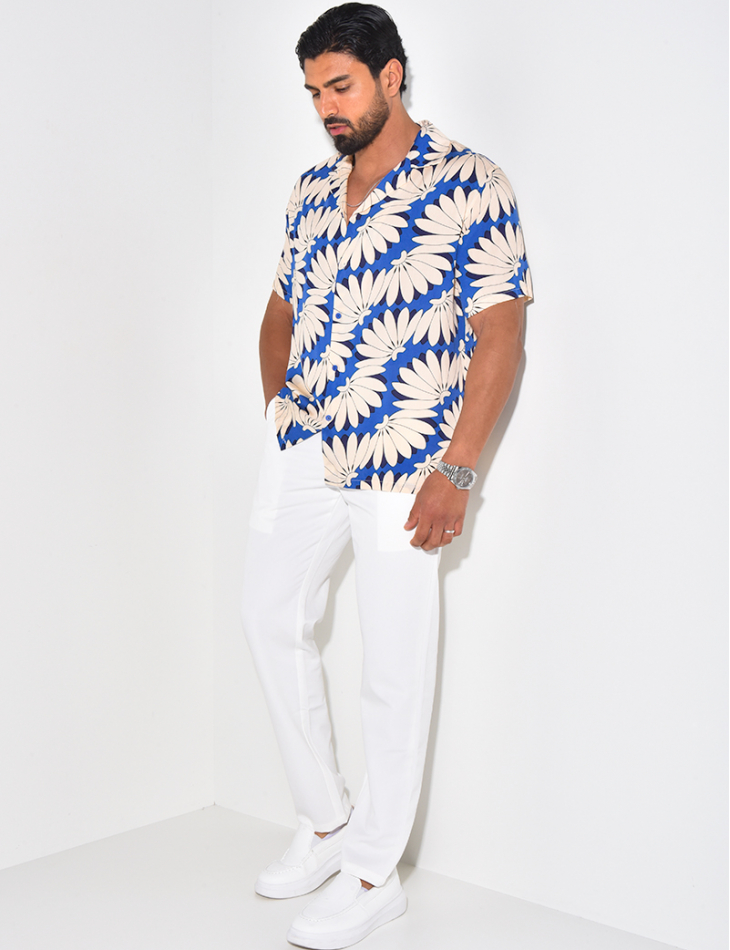 Chemise manches courtes à motifs Chemise manches courtes à motifs