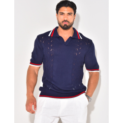 Polo en laine manches courtes Polo en laine manches courtes