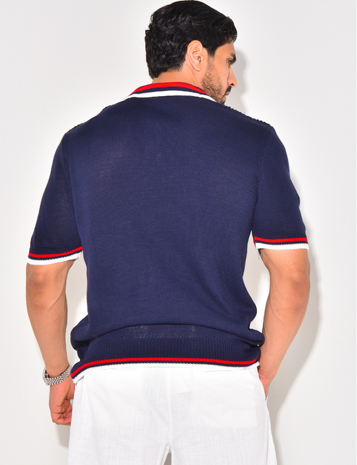 Polo en laine manches courtes Polo en laine manches courtes
