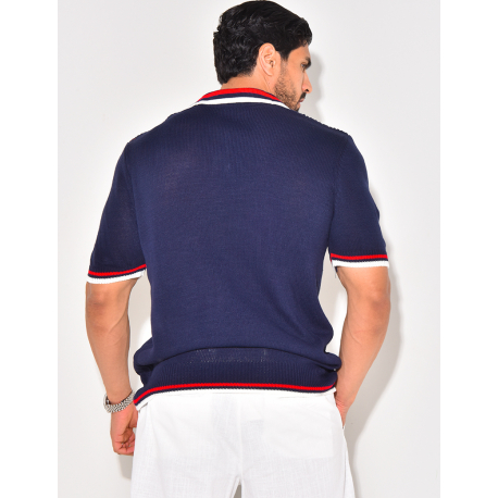 Polo en laine manches courtes Polo en laine manches courtes