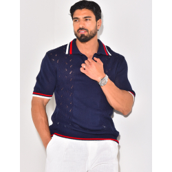 Polo en laine manches courtes Polo en laine manches courtes