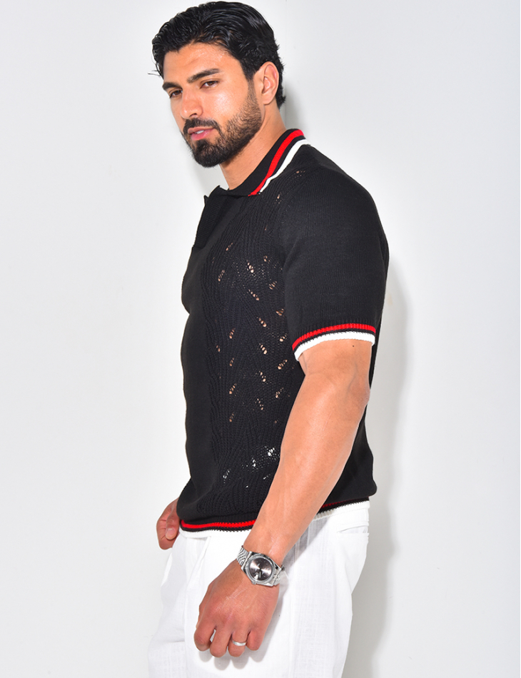 Polo en laine manches courtes Polo en laine manches courtes