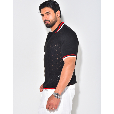 Polo en laine manches courtes Polo en laine manches courtes