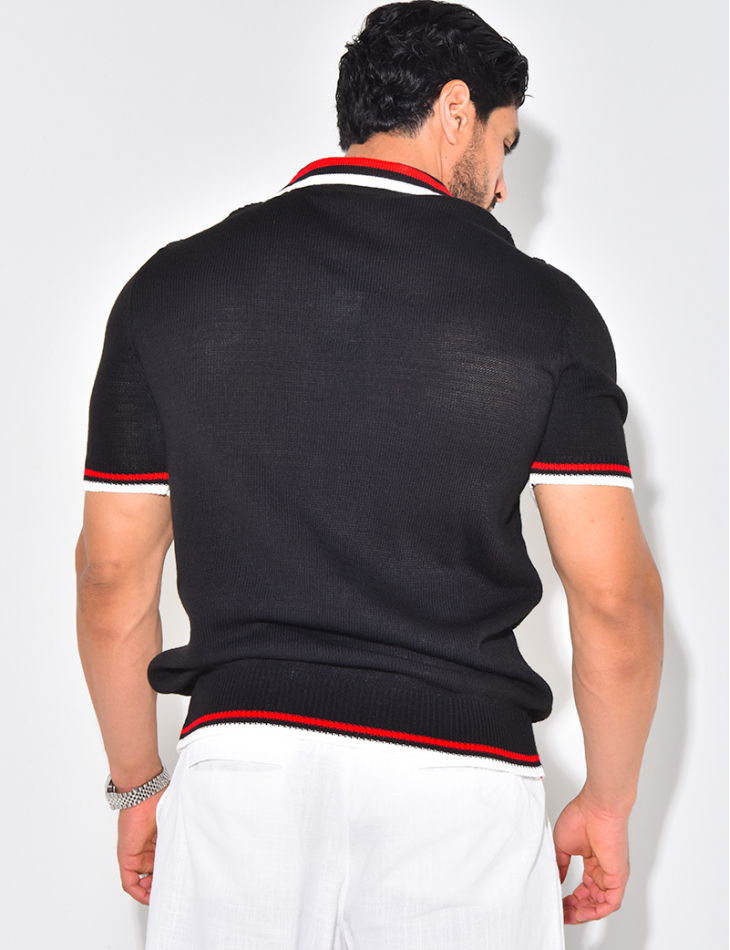 Polo en laine manches courtes Polo en laine manches courtes