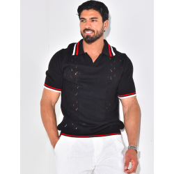 Polo en laine manches courtes Polo en laine manches courtes