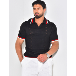 Polo en laine manches courtes Polo en laine manches courtes