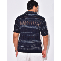 Polo en laine ajouré Polo en laine ajouré