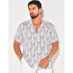 Chemise manches courtes à motifs Chemise manches courtes à motifs
