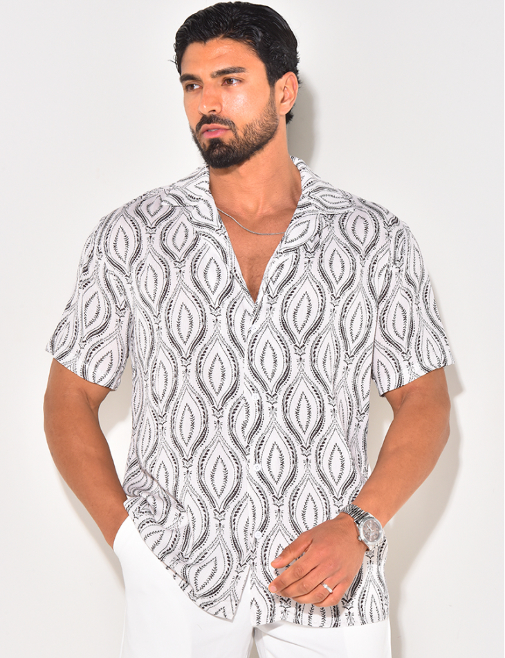 Chemise manches courtes à motifs Chemise manches courtes à motifs