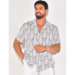 Chemise manches courtes à motifs Chemise manches courtes à motifs