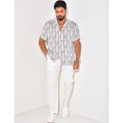 Chemise manches courtes à motifs Chemise manches courtes à motifs