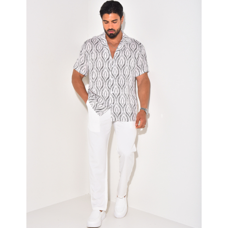 Chemise manches courtes à motifs Chemise manches courtes à motifs