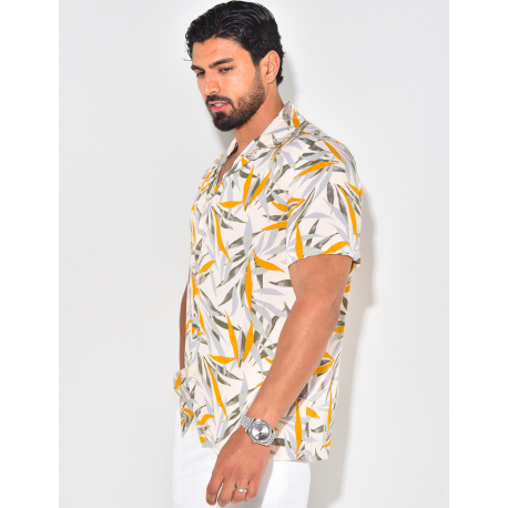 Chemise manches courtes à motifs