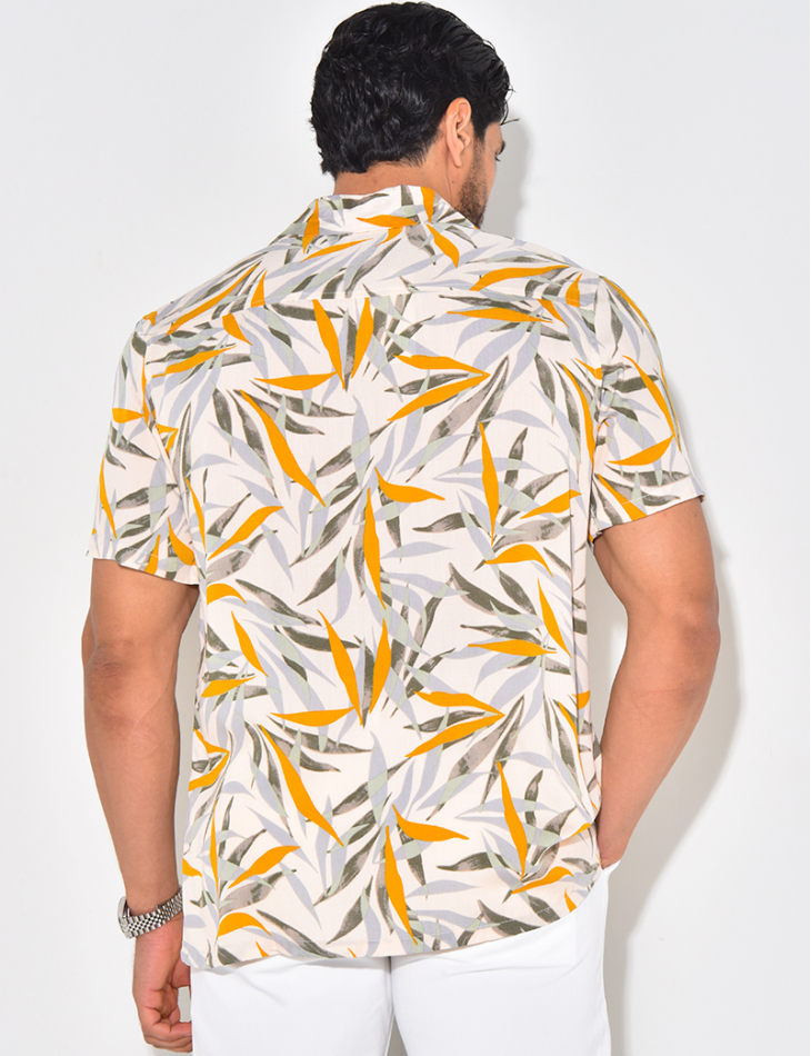Chemise manches courtes à motifs