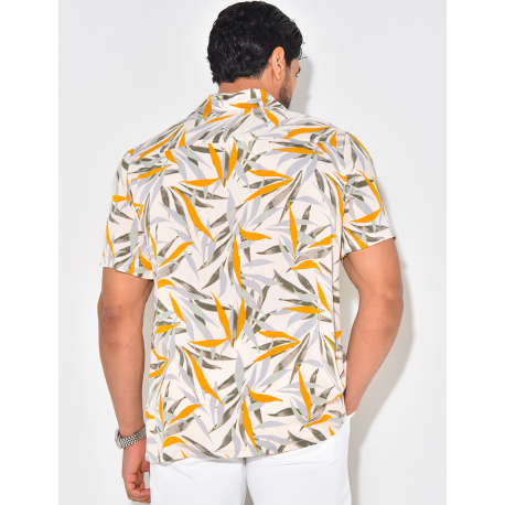 Chemise manches courtes à motifs
