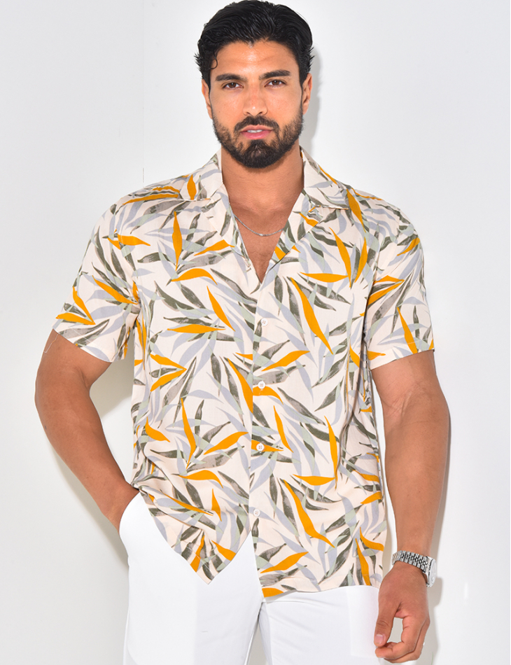 Chemise manches courtes à motifs