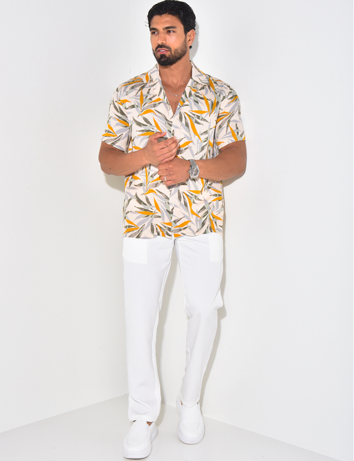 Chemise manches courtes à motifs
