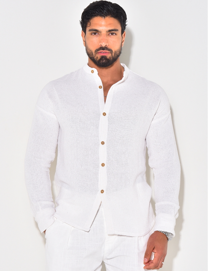 Chemise texturée